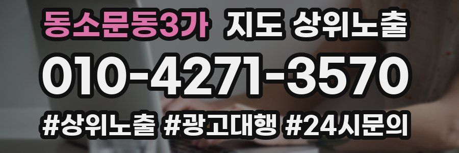 동소문동3가 지도 상위 노출