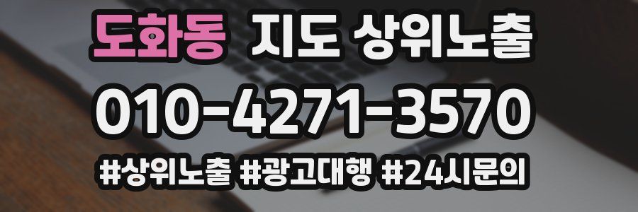 도화동 지도 상위 노출