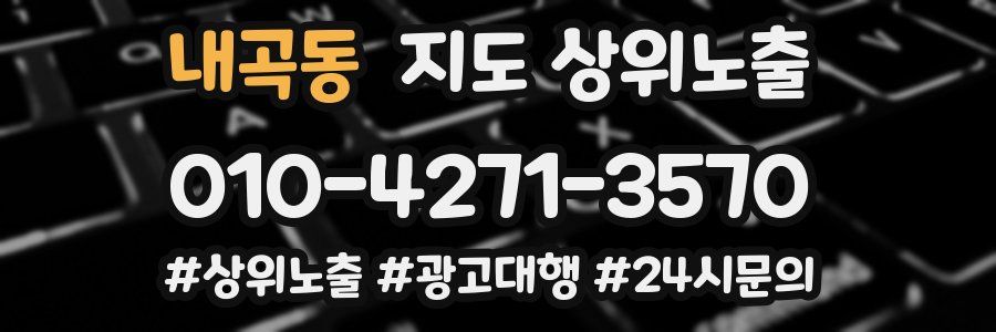 내곡동 지도 상위 노출