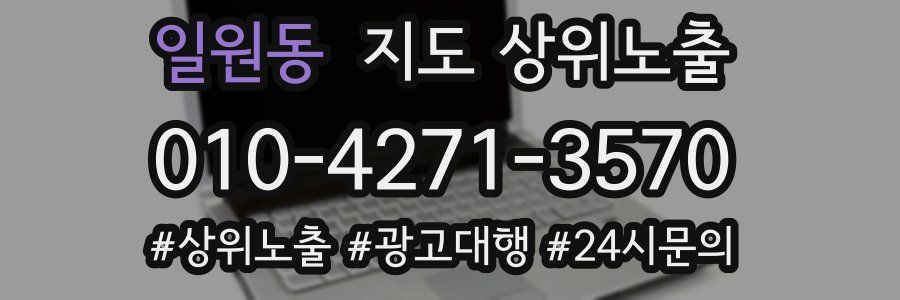일원동 지도 상위 노출
