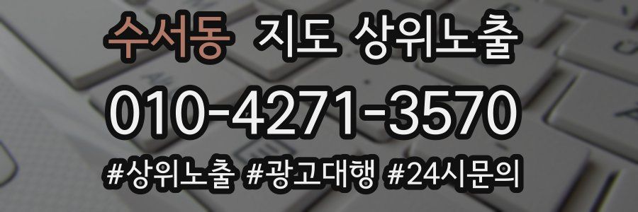 수서동 지도 상위 노출