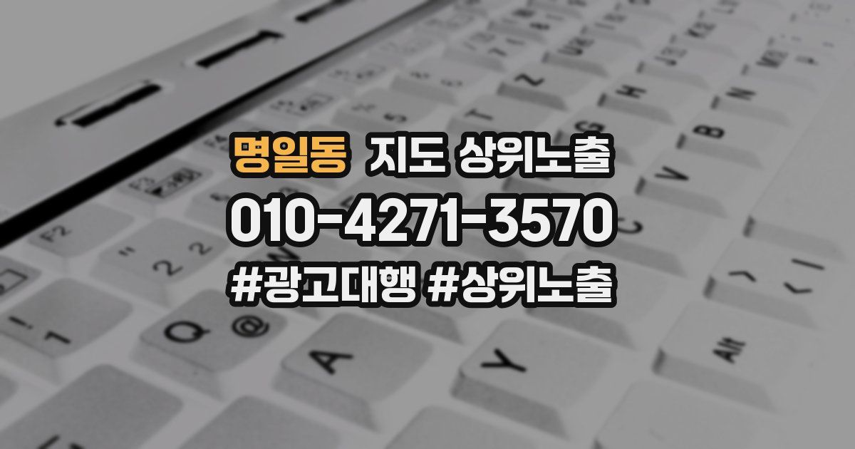 명일동 지도 상위 노출