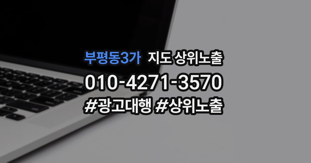 부평동3가 지도 상위 노출
