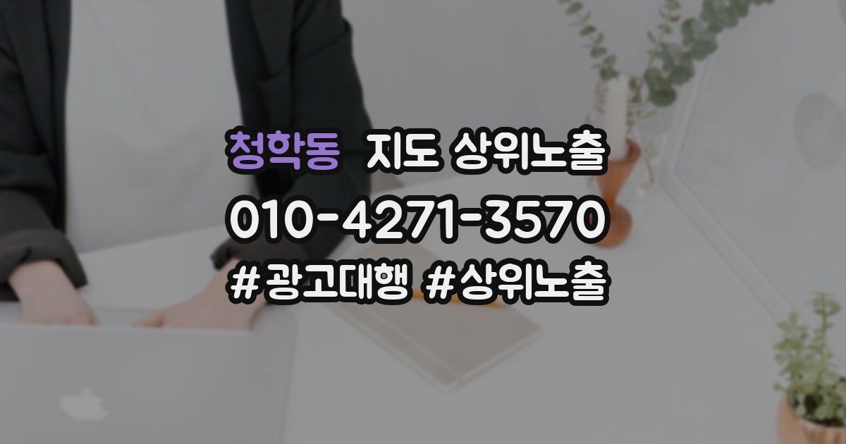청학동 지도 상위 노출