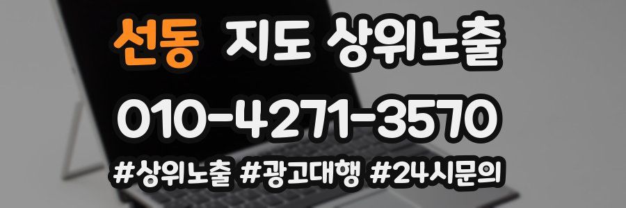 선동 지도 상위 노출
