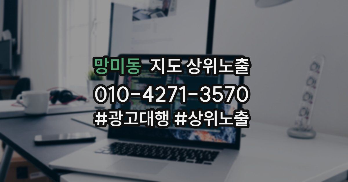 망미동 지도 상위 노출