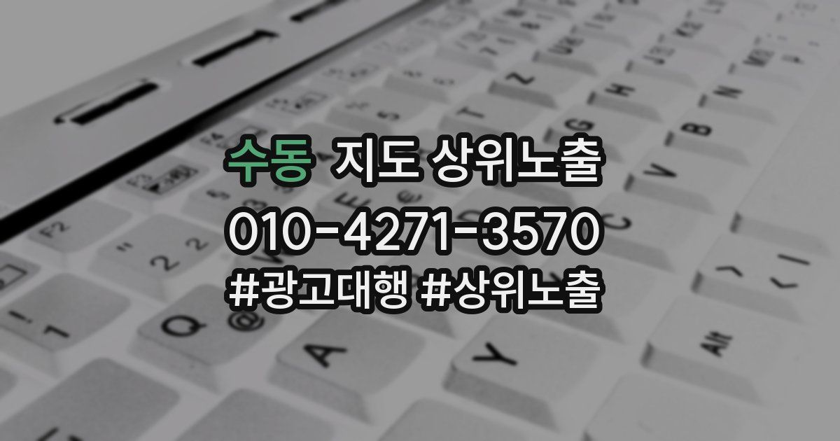 수동 지도 상위 노출