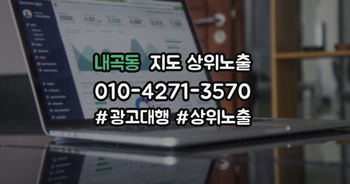 내곡동 지도 상위 노출