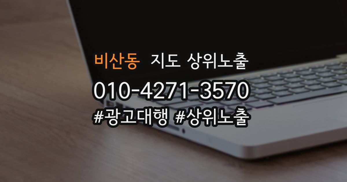 비산동 지도 상위 노출
