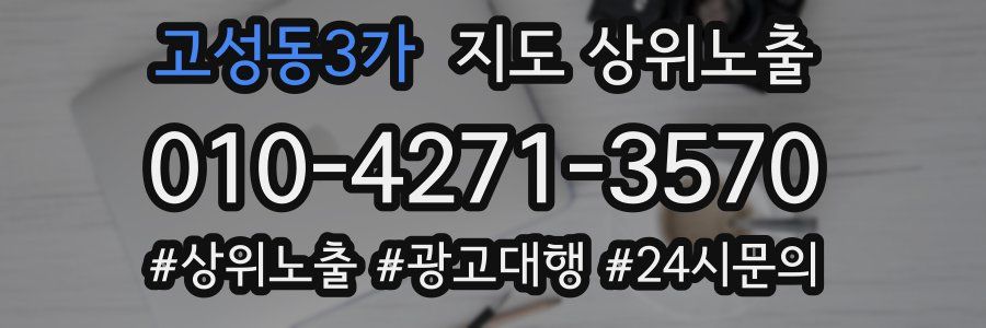 고성동3가 지도 상위 노출