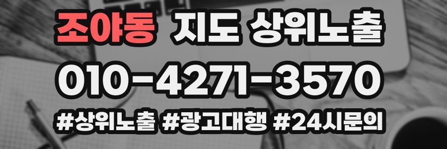 조야동 지도 상위 노출