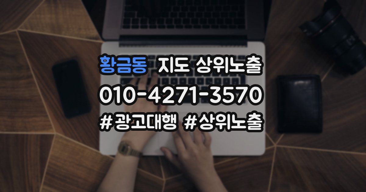 황금동 지도 상위 노출