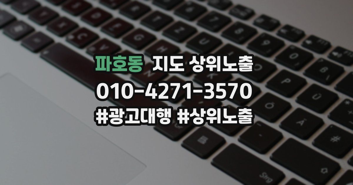 파호동 지도 상위 노출