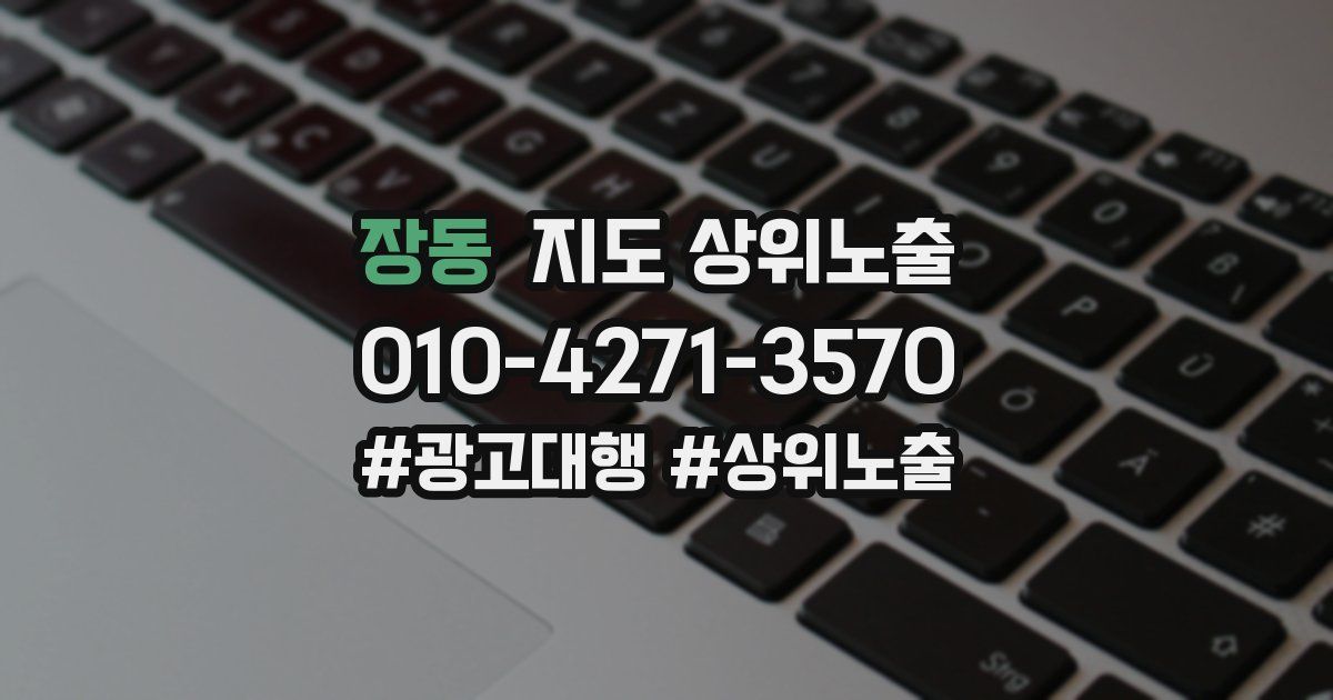장동 지도 상위 노출