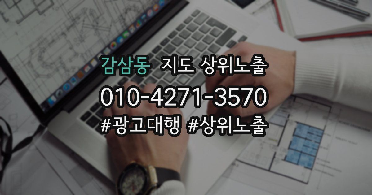 감삼동 지도 상위 노출