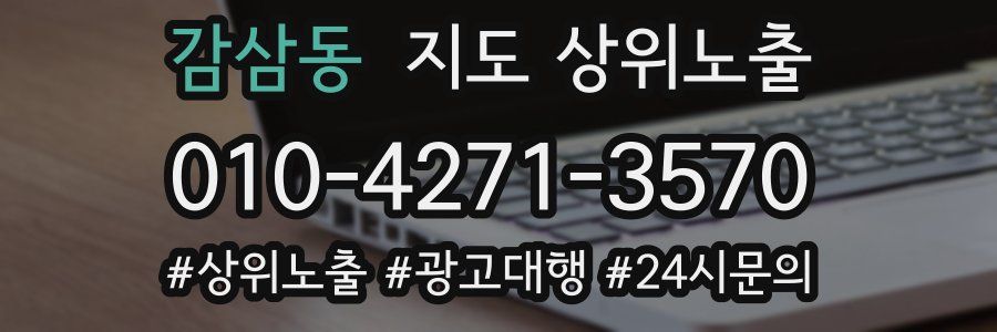 감삼동 지도 상위 노출