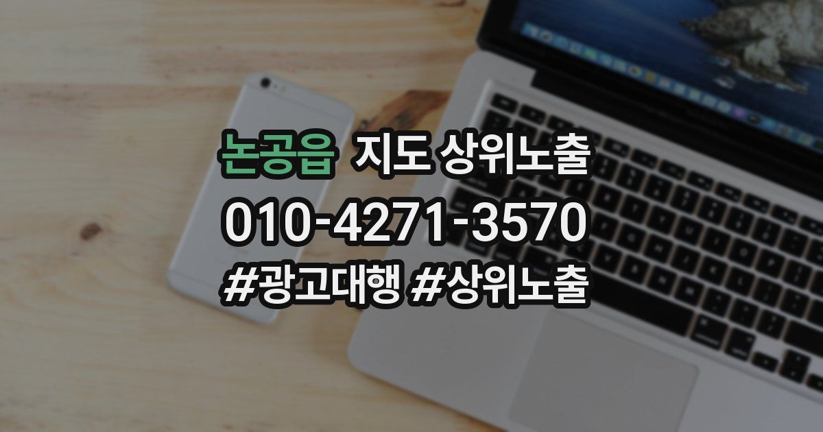 논공읍 지도 상위 노출