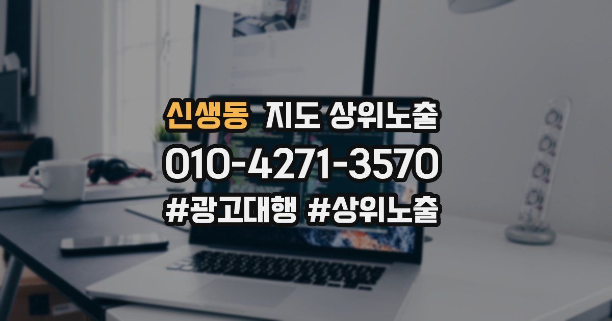 신생동 지도 상위 노출