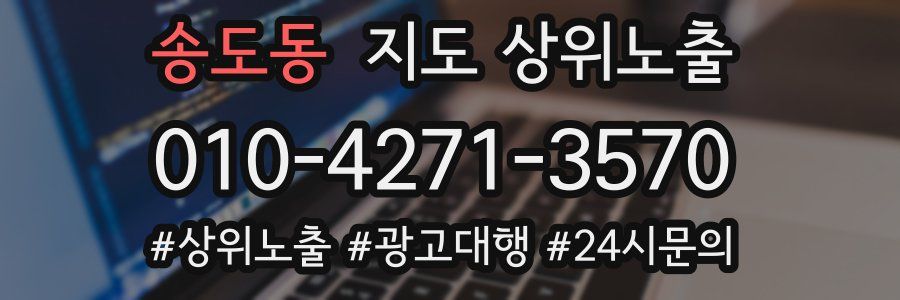 송도동 지도 상위 노출