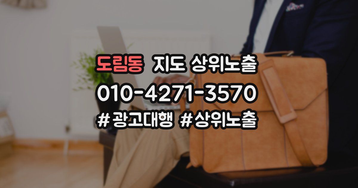 도림동 지도 상위 노출