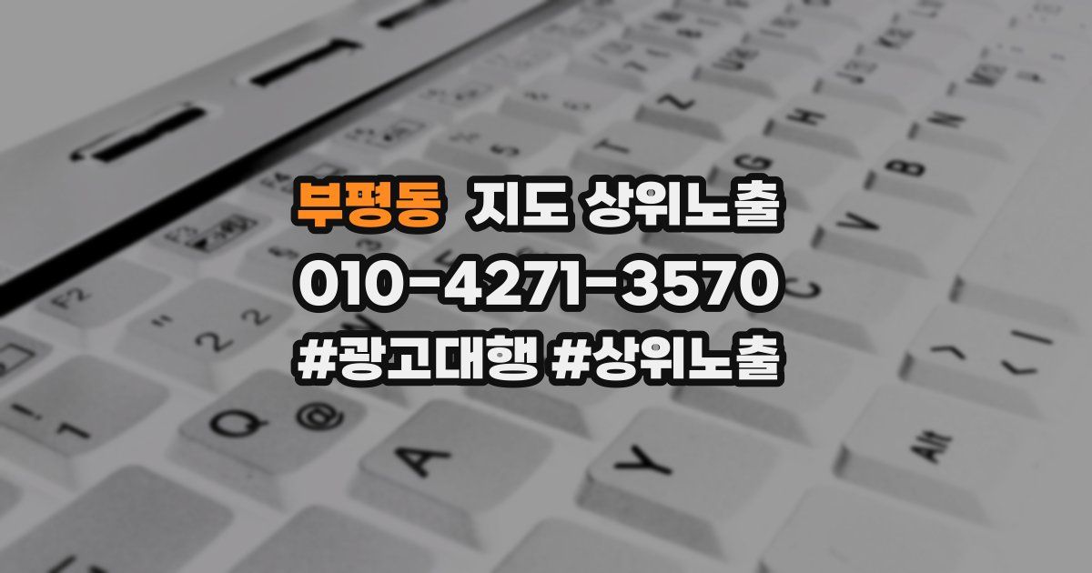 부평동 지도 상위 노출