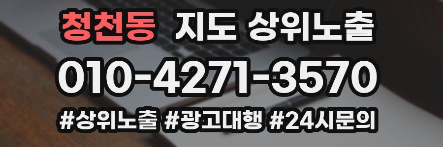 청천동 지도 상위 노출
