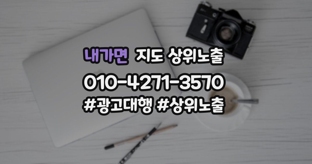 내가면 지도 상위 노출