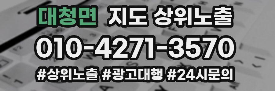 대청면 지도 상위 노출