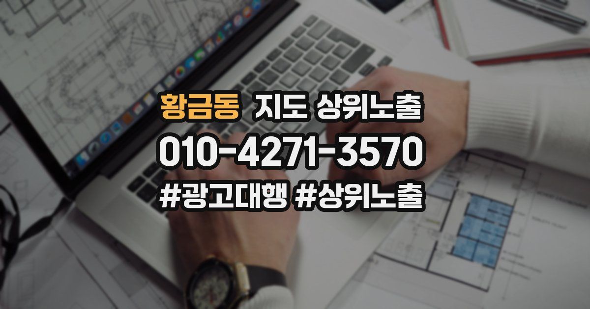 황금동 지도 상위 노출