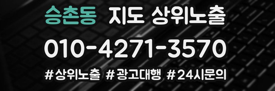 승촌동 지도 상위 노출