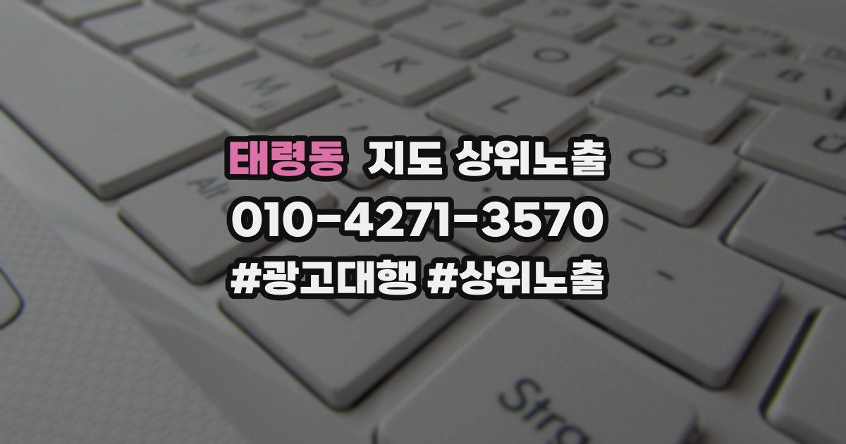 태령동 지도 상위 노출