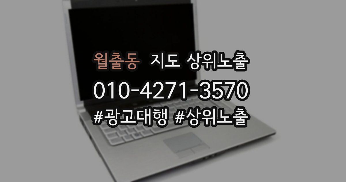 월출동 지도 상위 노출