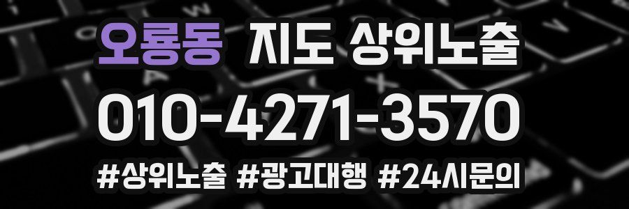 오룡동 지도 상위 노출