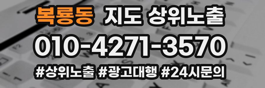 복룡동 지도 상위 노출