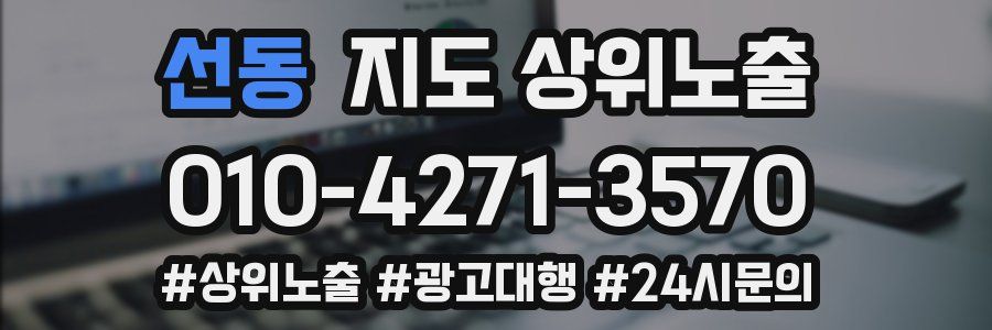 선동 지도 상위 노출