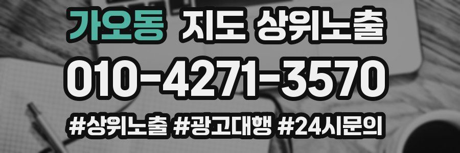가오동 지도 상위 노출