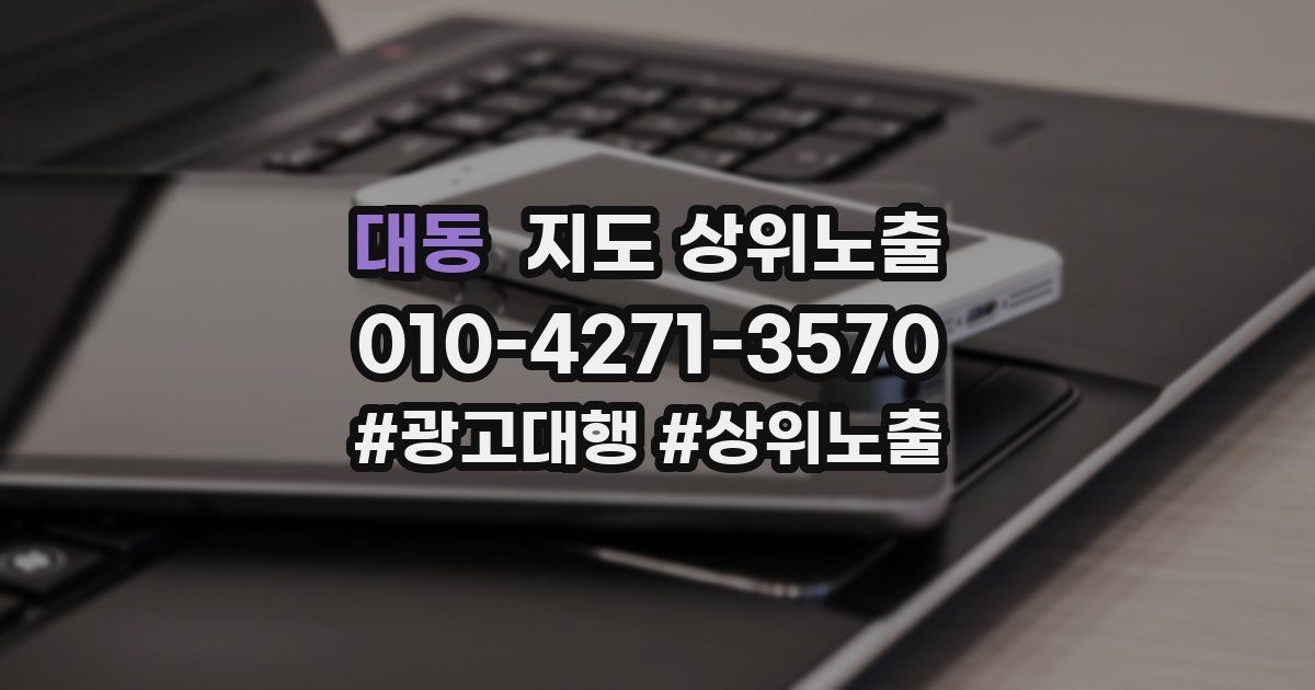 대동 지도 상위 노출