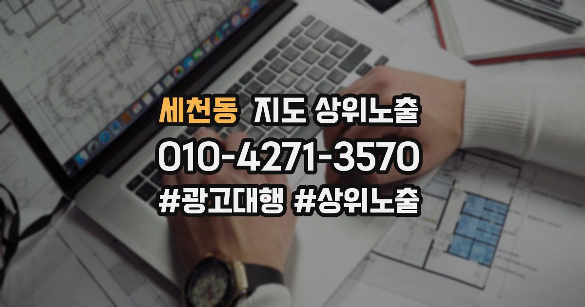 세천동 지도 상위 노출