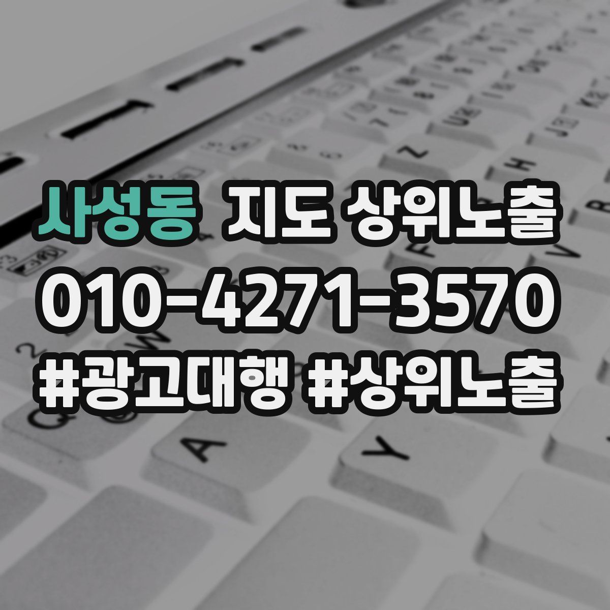 사성동 지도 상위 노출