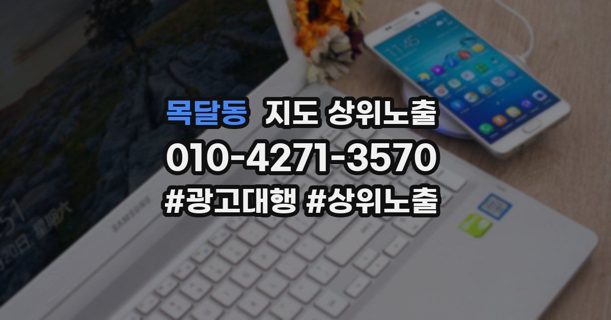 목달동 지도 상위 노출