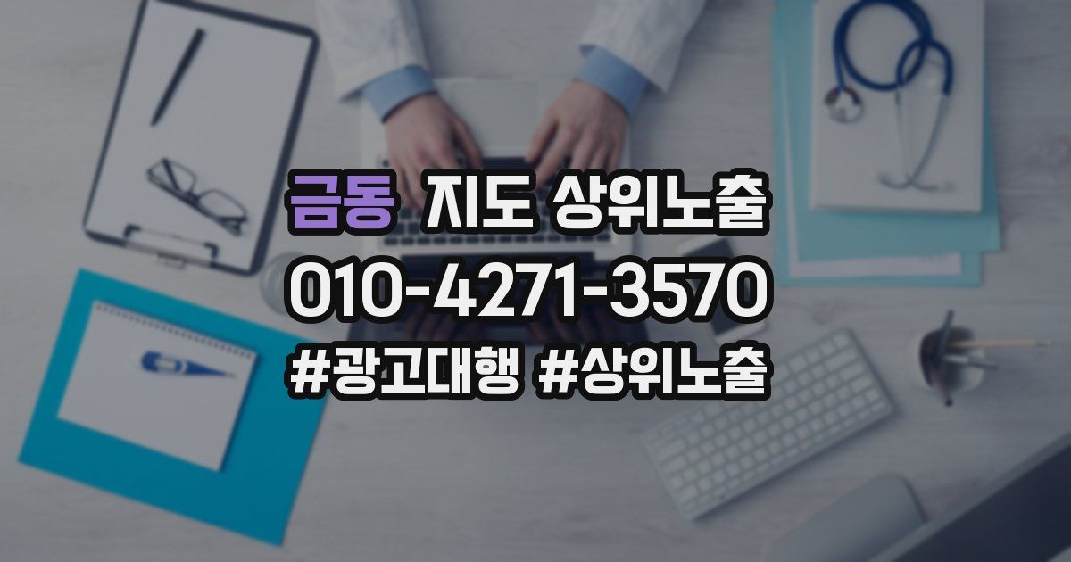 금동 지도 상위 노출