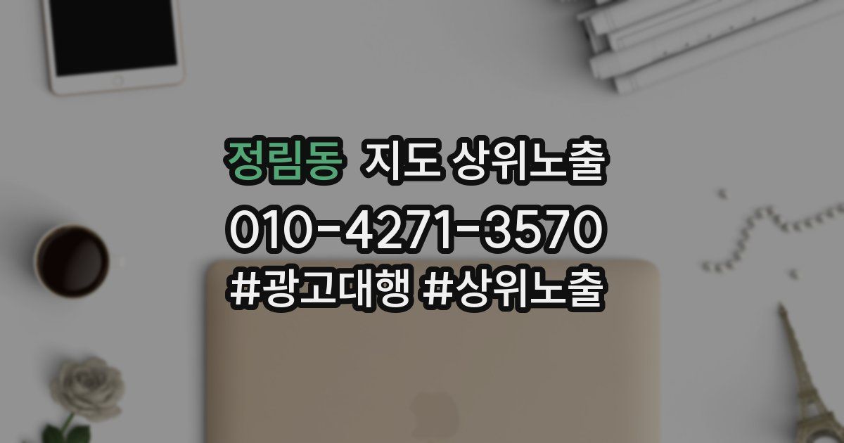정림동 지도 상위 노출