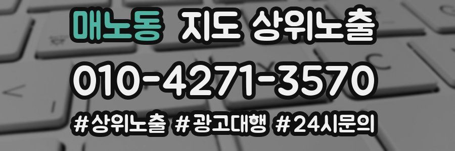 매노동 지도 상위 노출