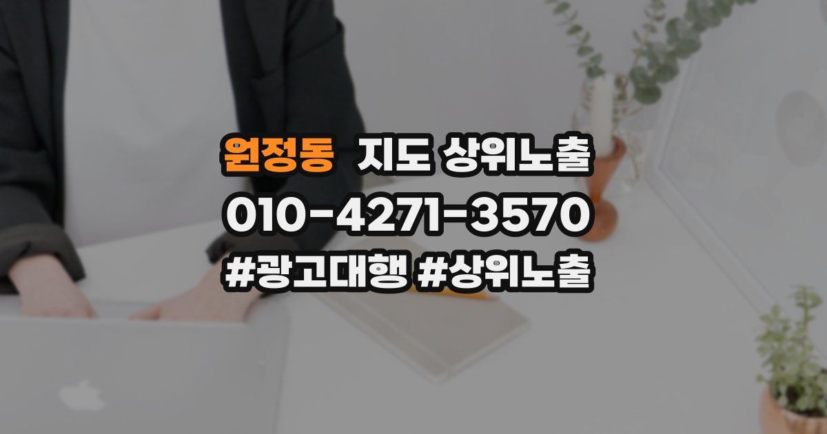 원정동 지도 상위 노출