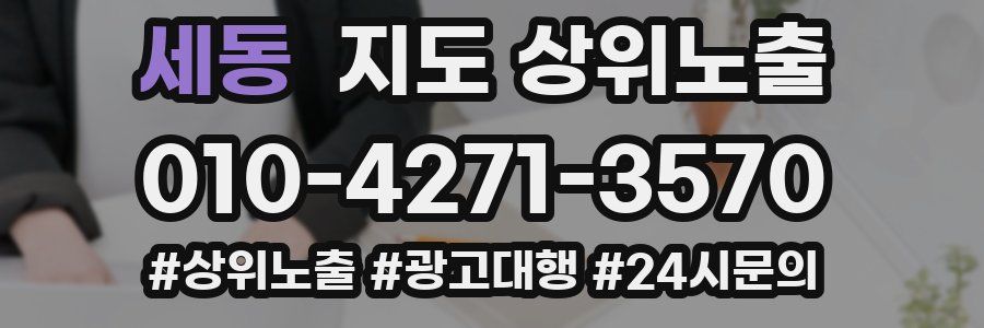 세동 지도 상위 노출
