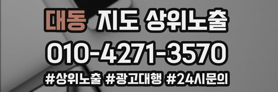 대동 지도 상위 노출