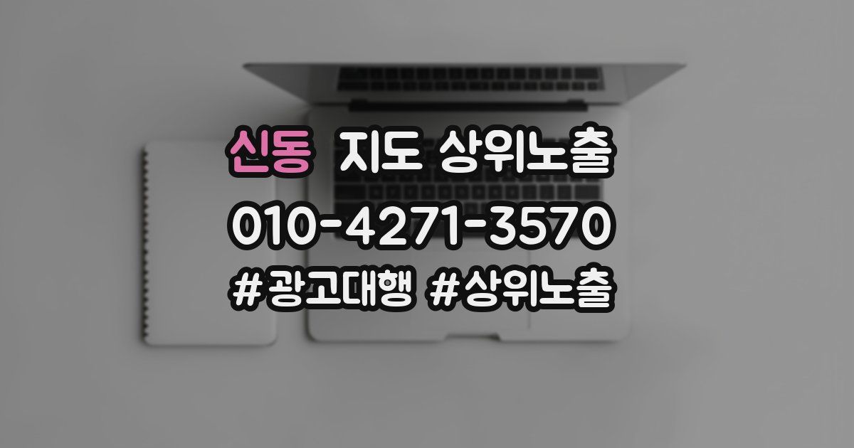 신동 지도 상위 노출