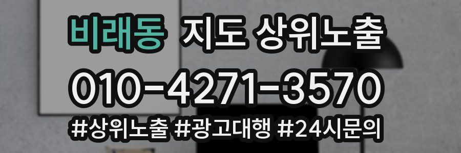 비래동 지도 상위 노출