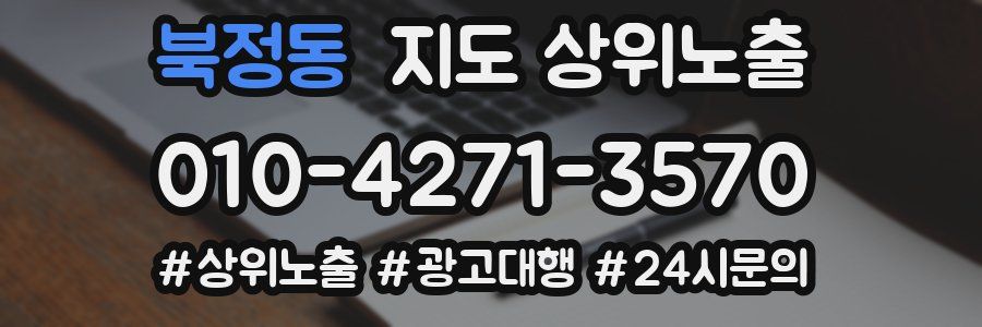 북정동 지도 상위 노출