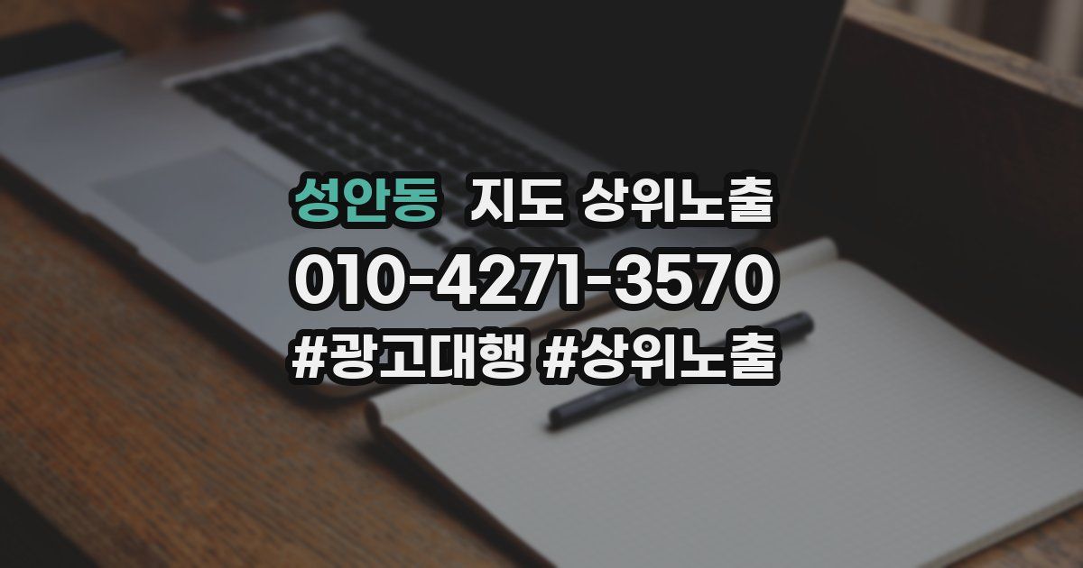 성안동 지도 상위 노출